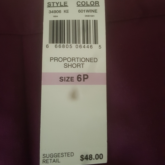 Alfred Dunner 6P wine in color NWT - Picture 2 of 4